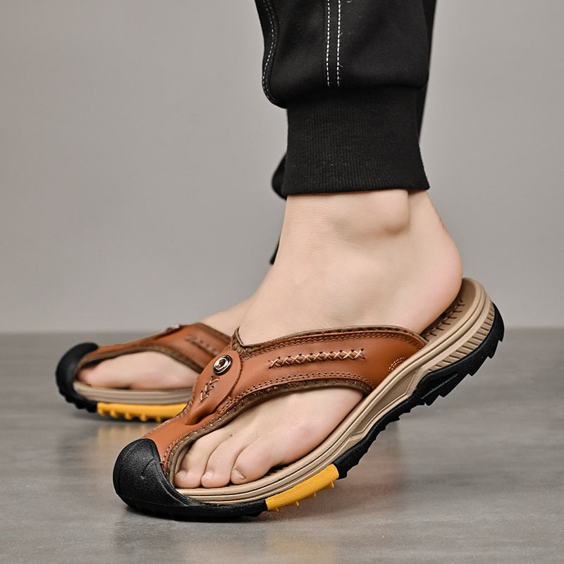 Men's Beach-Ready Flip-Flop Sandals - true-deals-club