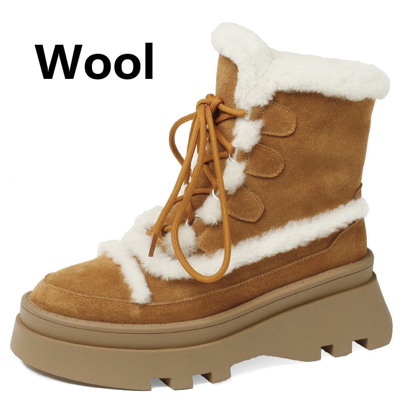 Winter Warm Wool Ankle Boots - true-deals-club