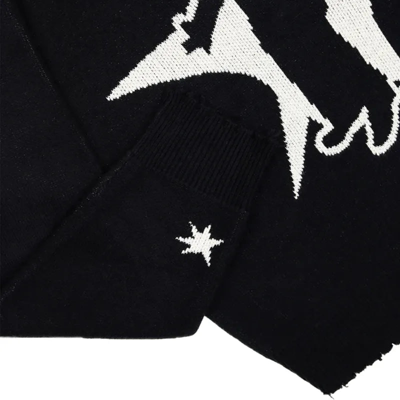 Y2K Knit Long Sleeves Pullover Sweaters - true-deals-club