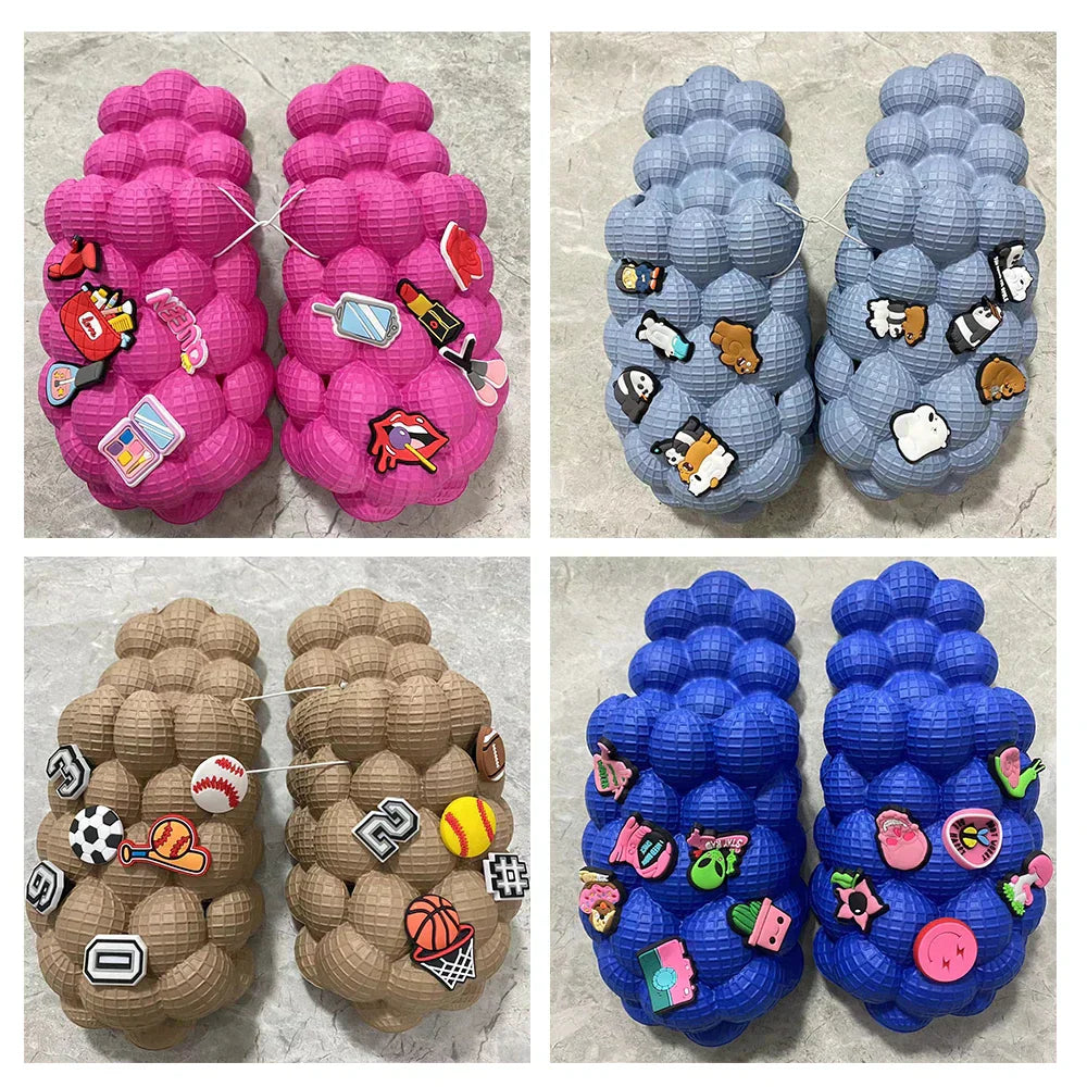 Bubble Slippers - Summer Slides with Charms For Women