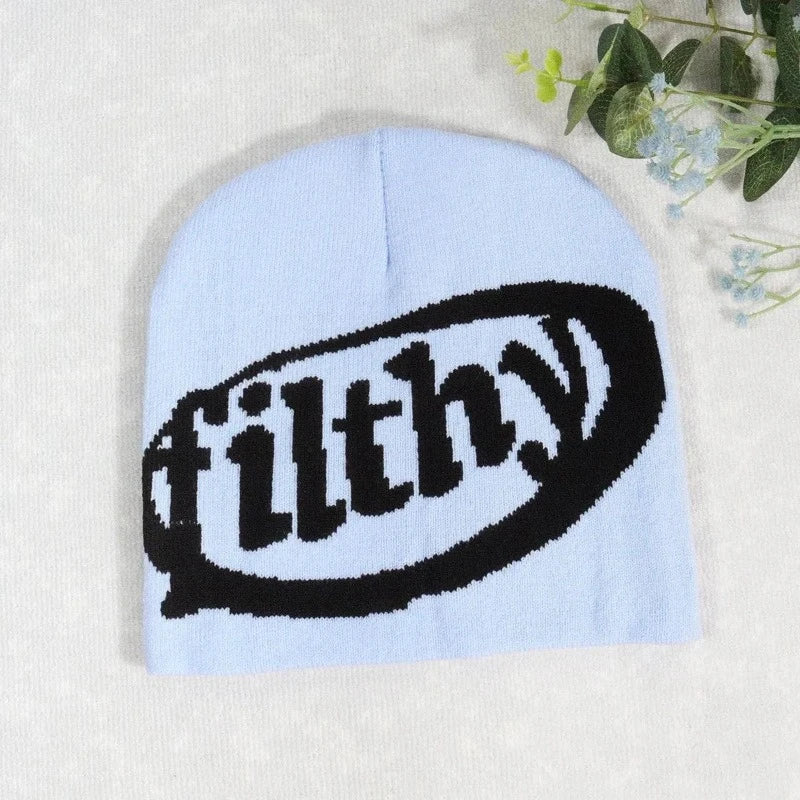 Aesthetic Wool Knit Filthy Beanie Hat - true-deals-club