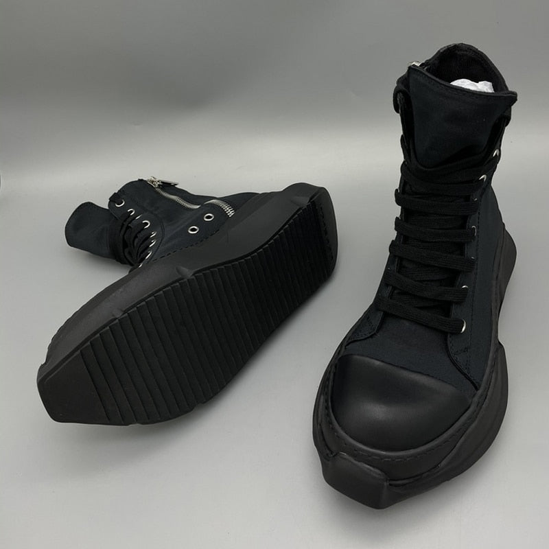 black fashion sneakers - true-deals-club