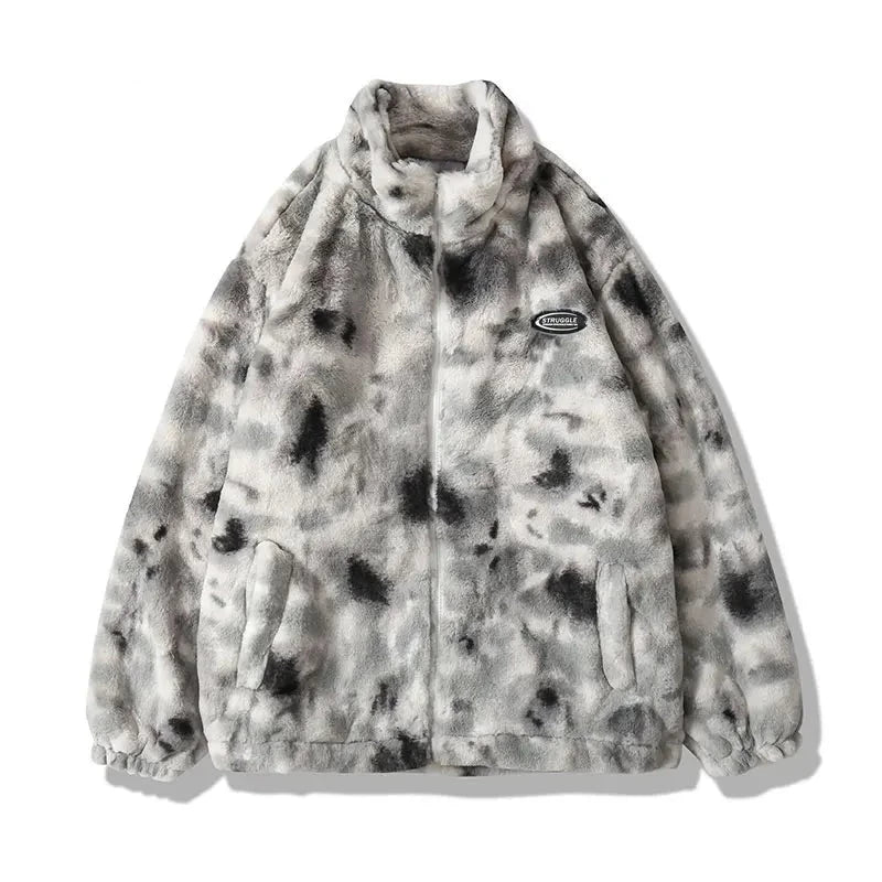 Winter Men's Faux Fur Jacket - Warm Casual Zipper Coat - True-Deals-Club