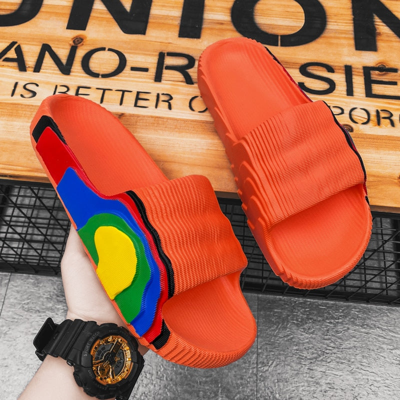 Summer Outdoor Beach Men Slides - true-deals-club