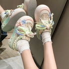 Teen Women Cute Round Toe Platform Sneakers - True-Deals-Club