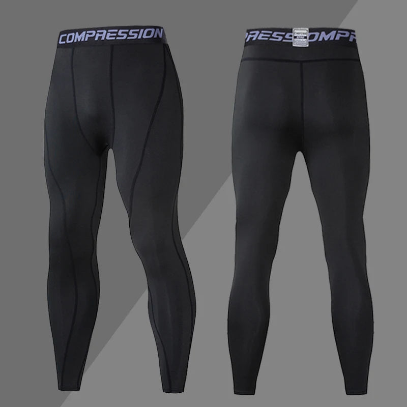 Fitness Compression Trousers: Men's Tight Leggings for Gym and Athletics - true-deals-club