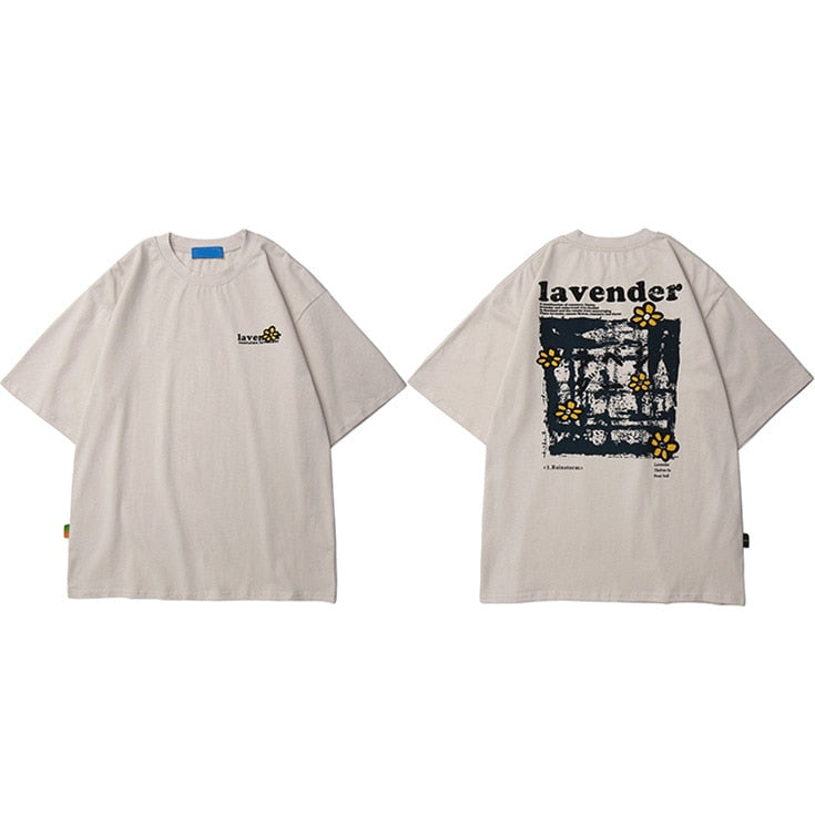Men's Lavender Loose T-shirts - true-deals-club