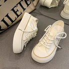 Shoes for Teen Girls: Canvas Platform Sneakers - true-deals-club