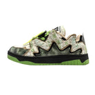 Broken Style Camo Print Green Sneakers - true-deals-club