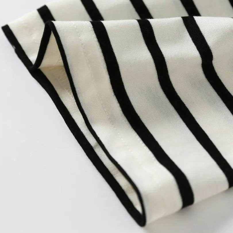 Women's Classic Striped Oversized Soft Tees - true-deals-club