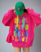 Cute Sweatshirts for Women - Cotton Graffiti Y2k Hoodies - true deals club