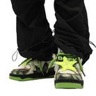 Broken Style Camo Print Green Sneakers - true-deals-club