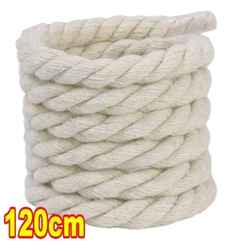 Dynamic Duo: 2PCS Thick Cotton Line Weaving Twisted Rope Shoelaces (120-160CM) - true-deals-club