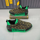 Luxury Platform Fan Rood Sneakers - true-deals-club