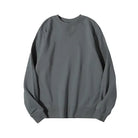 Solid Vintage Long Sleeve Sweater: Loose Fit, 380g - True-Deals-Club
