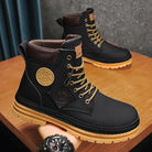 Winter Leather Work Boots: Casual Luxury for Men - true-deals-club