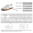 White Split Leather Sneakers Flat for Women - true-deals-club