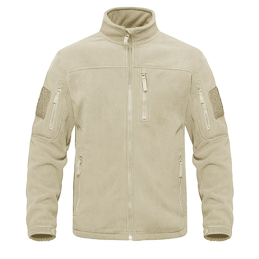 Zip-up Tactical Fleece Jacket for Men - True-Deals-Club