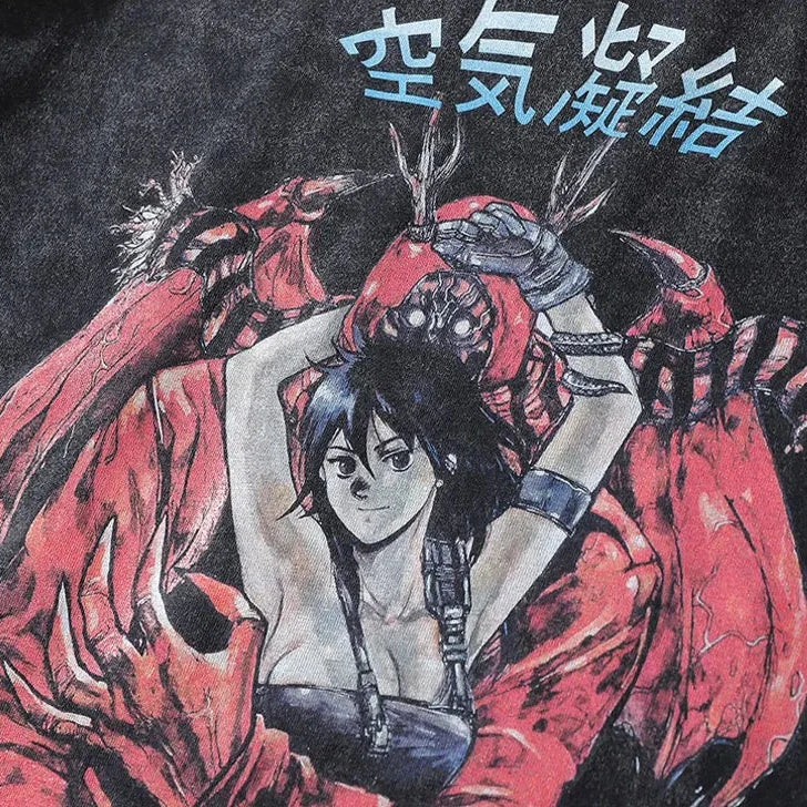 Oversized Japanese Vintage Manga Anime Men's T-Shirt - true-deals-club