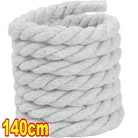 Dynamic Duo: 2PCS Thick Cotton Line Weaving Twisted Rope Shoelaces (120-160CM) - true-deals-club