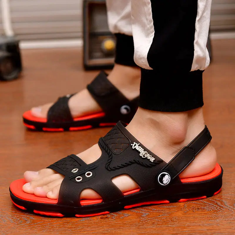 Summer Sandals: Outdoor Beach Indoor Durable Anti-Slip Peep Toe Men's - true-deals-club
