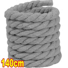 Dynamic Duo: 2PCS Thick Cotton Line Weaving Twisted Rope Shoelaces (120-160CM) - true-deals-club