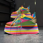 Colorful High Platform Sneakers for Women - true-deals-club