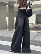 Fried Straight Wide-Leg Denim Pants: Hot Girl Baggy Jeans for Y2K Street Vintage Women - true-deals-club