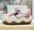 Wave Platform Lace-up Sneakers - True-Deals-Club