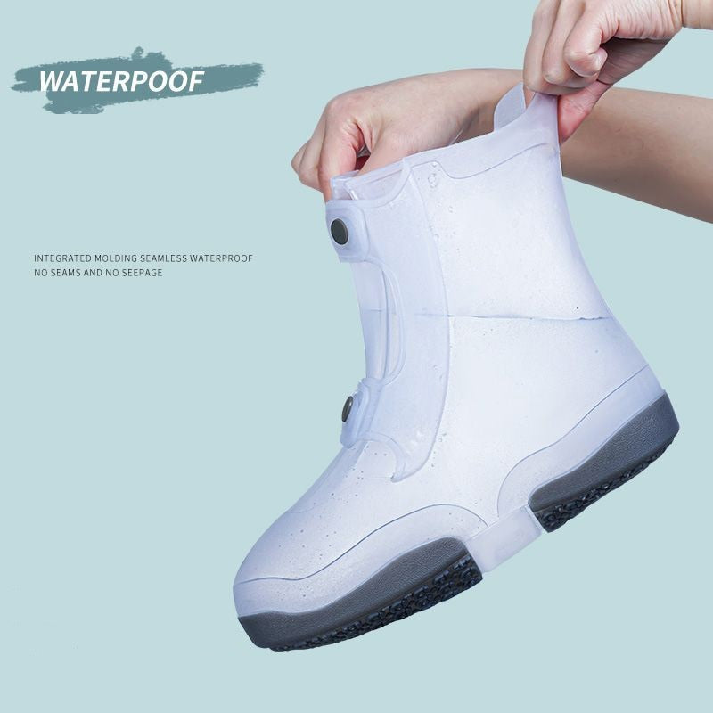 Two Tone Waterproof Shoe Covers for Outdoor Activities - True-Deals-Club