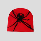 Spider Print Knit Beanie: Y2K Fashion Wool Cap - true-deals-club