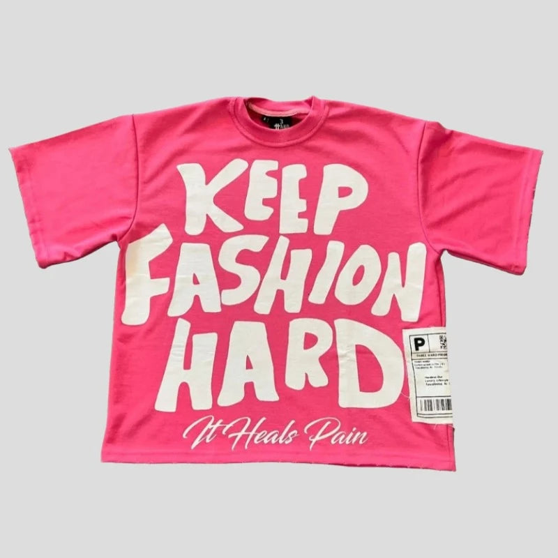 Oversized Graphic T Shirts - Keep Fashion Hard - true-deals-club