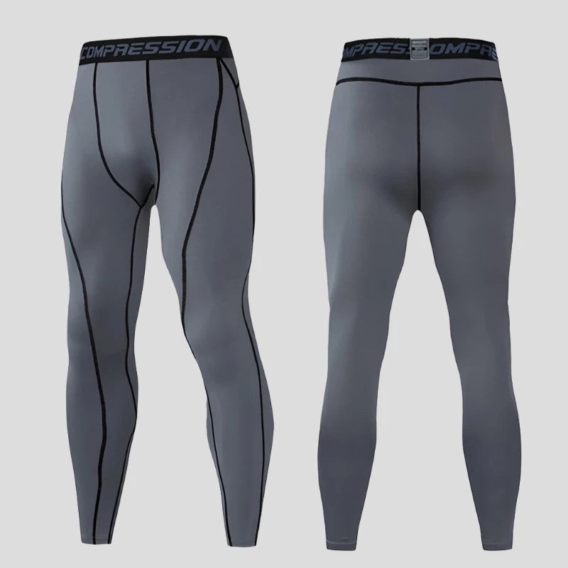 Fitness Compression Trousers: Men's Tight Leggings for Gym and Athletics - true-deals-club