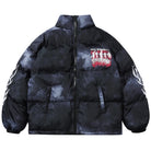 Tie Dye Oversized Padded Puffer Jacket for Men - true-deals-club