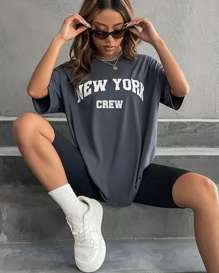 New York T Shirt Oversized - Urban Fashion Statement for Women - true-deals-club