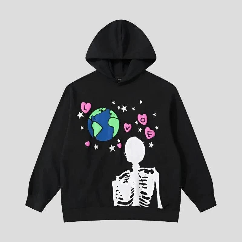 Cosmic Love Skeleton Hoodie - true-deals-club