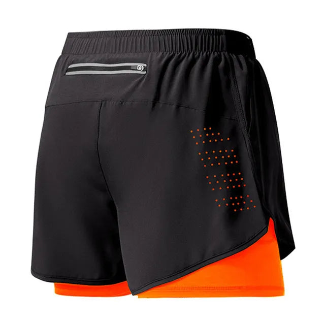 Double-Layer Men's Running Shorts: Quick-Drying Fitness Workout - true-deals-club