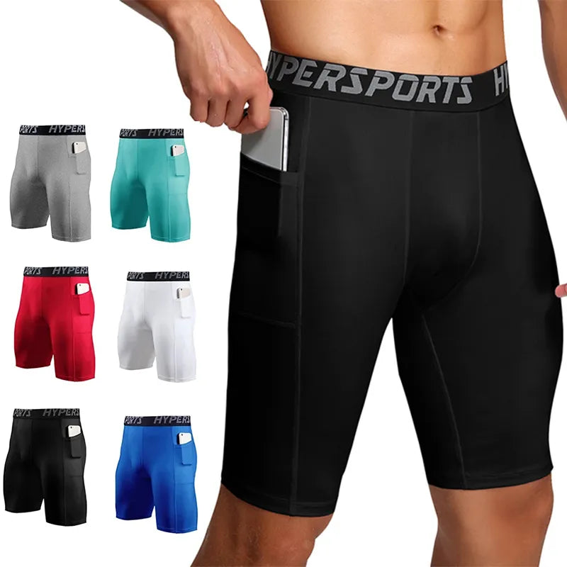 Men's Compression Shorts: Gym Fitness Training - true-deals-club