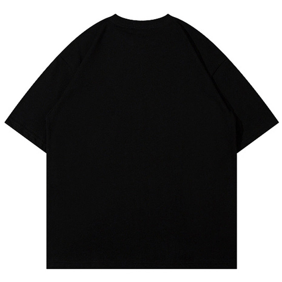 Oversized Star Splicing Men's T-shirts - true-deals-club