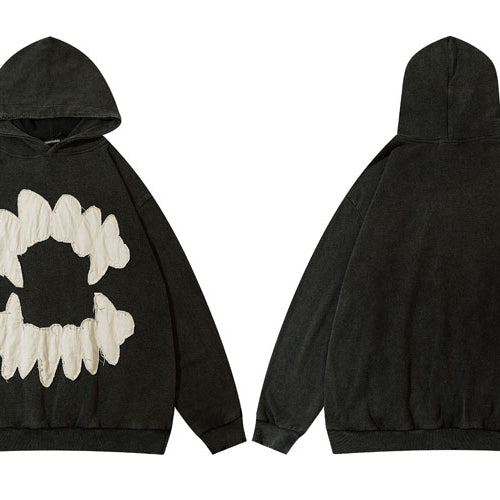 Unisex Harajuku Punk Gothic Pullover Hoodies - True-Deals-Club
