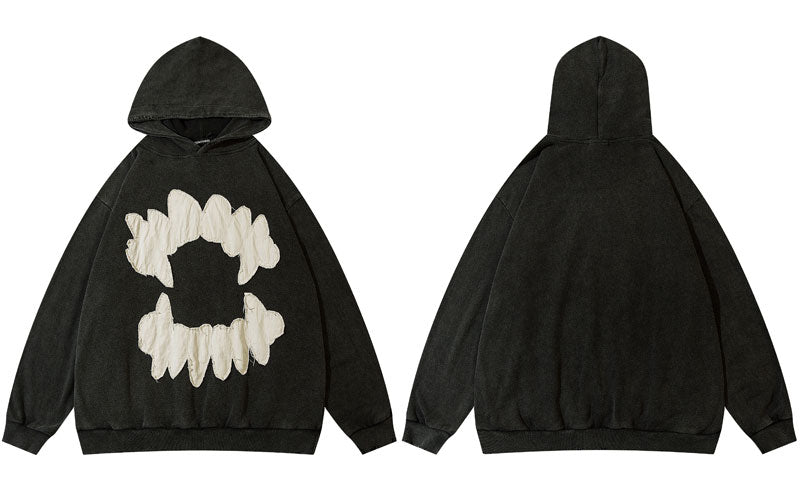 Unisex Harajuku Punk Gothic Pullover Hoodies - true-deals-club