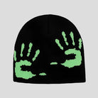 Hands Graphic Print Knit Beanie: Y2K Streetwear Aesthetic - true-deals-club