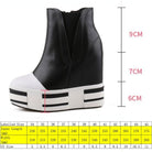 13cm Leather Platform Wedge Boots for Women - true-deals-club