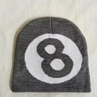 Hip Hop Knitted 8 Ball Beanie Cap: Y2K Skull Hat - true-deals-club