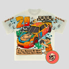 Flinston T Shirt - Cartoon Race-car Casual Urban Streetwear - true-deals-club