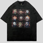 washed t shirt halloween print - true deals club