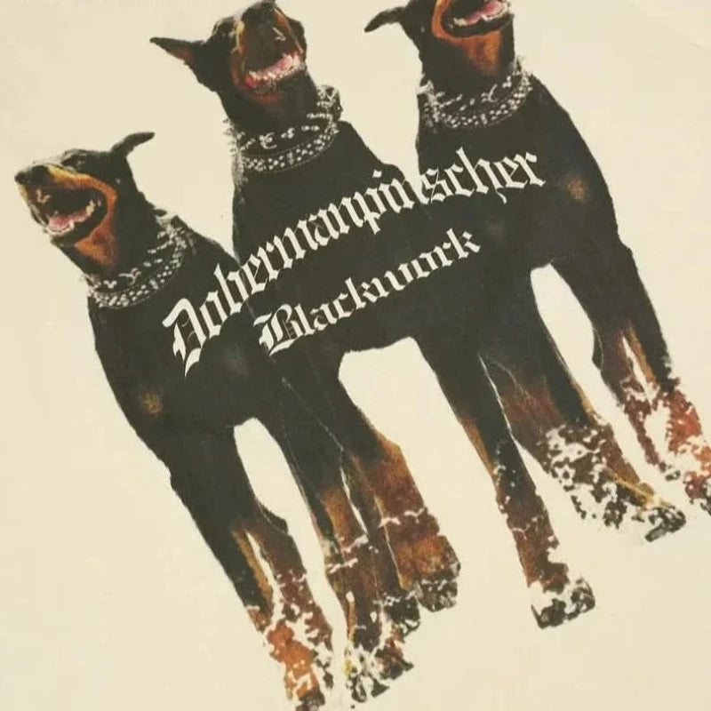 Cotton Doberman T shirt Oversized for Men - true-deals-club