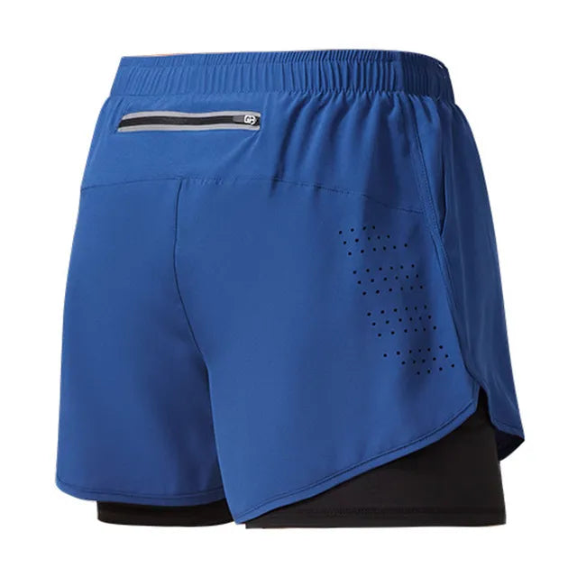 Quick Dry Double Layer Men's Shorts - true-deals-club