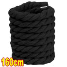 Dynamic Duo: 2PCS Thick Cotton Line Weaving Twisted Rope Shoelaces (120-160CM) - true-deals-club