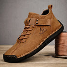 Handmade Design Sneakers: Men's Casual Leather Ankle Boots - true-deals-club